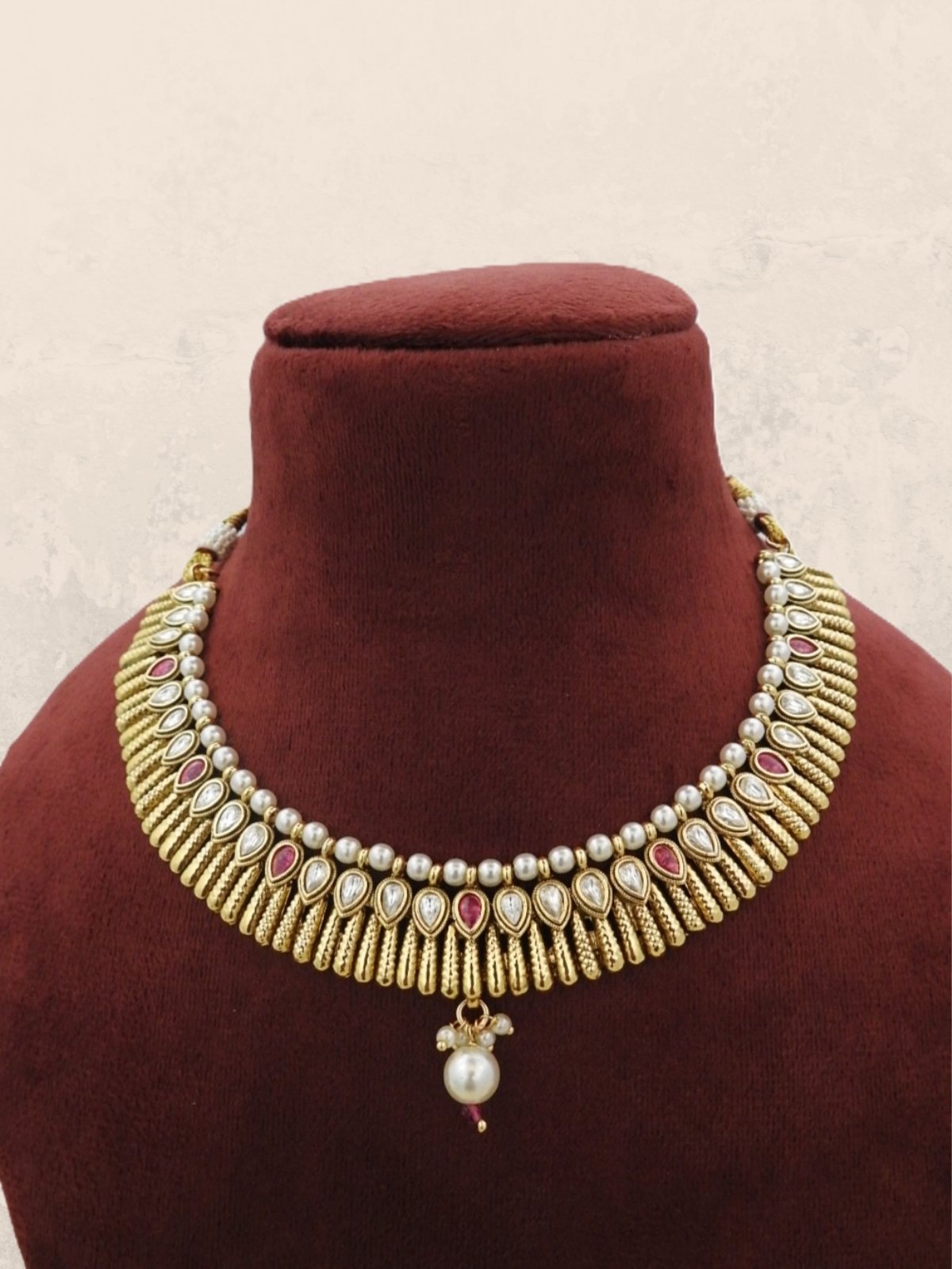 Mahira Pearl Drop Necklace Set