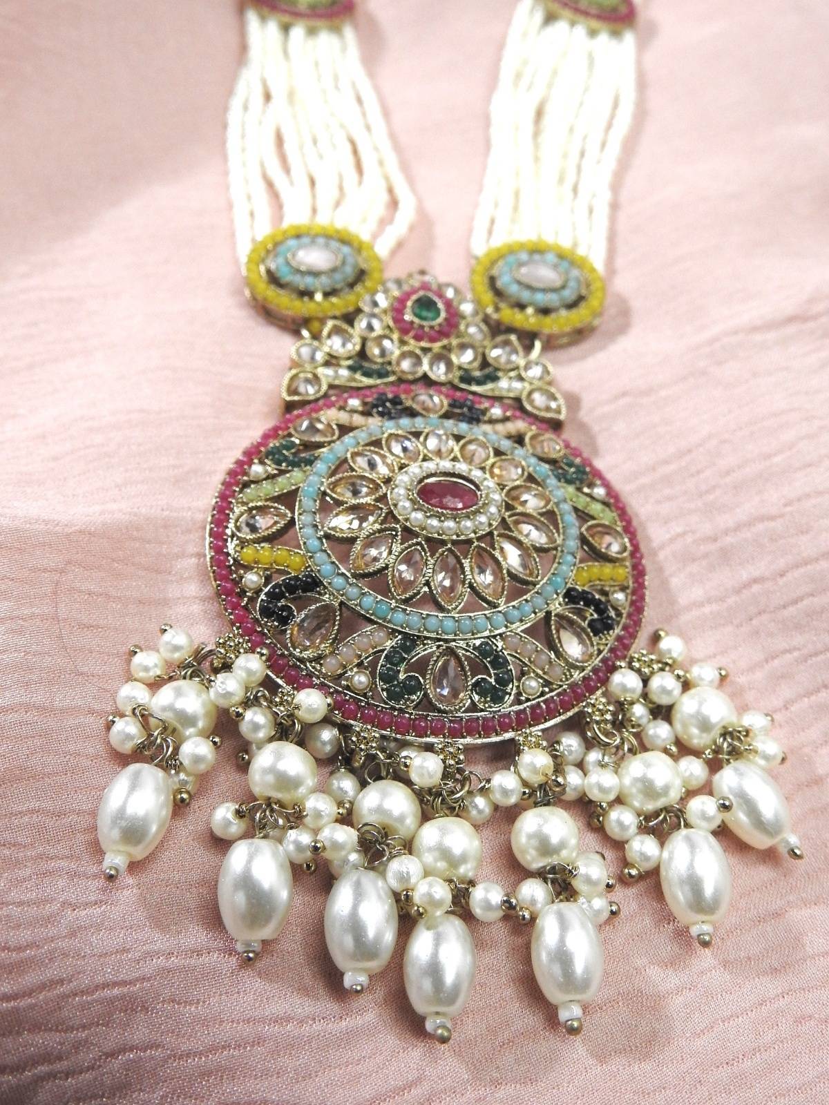 Maharani Ruby Navratna Haar Set