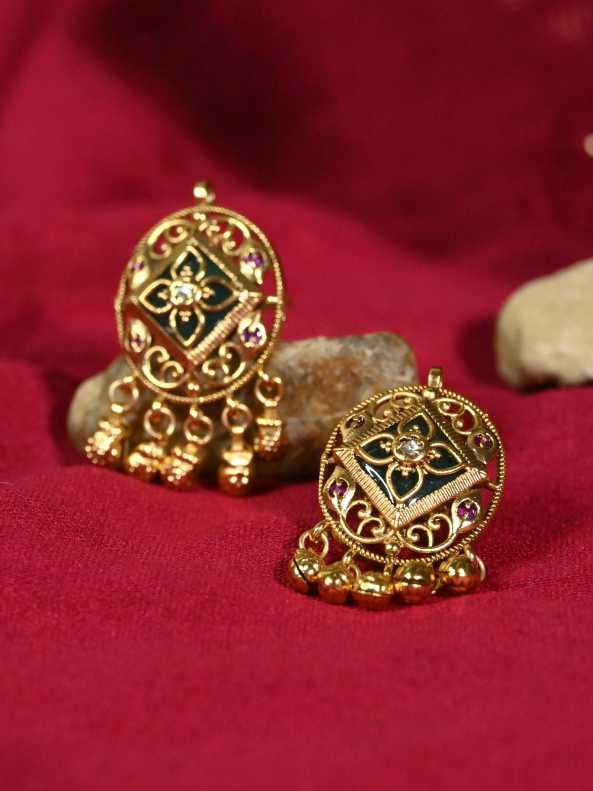 Kiyana Gold-Finish Stud Earrings