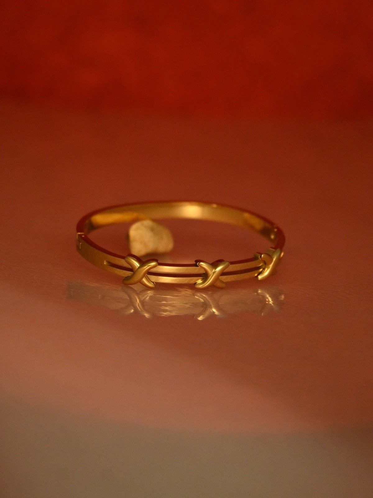 Gold Triple X Bracelet