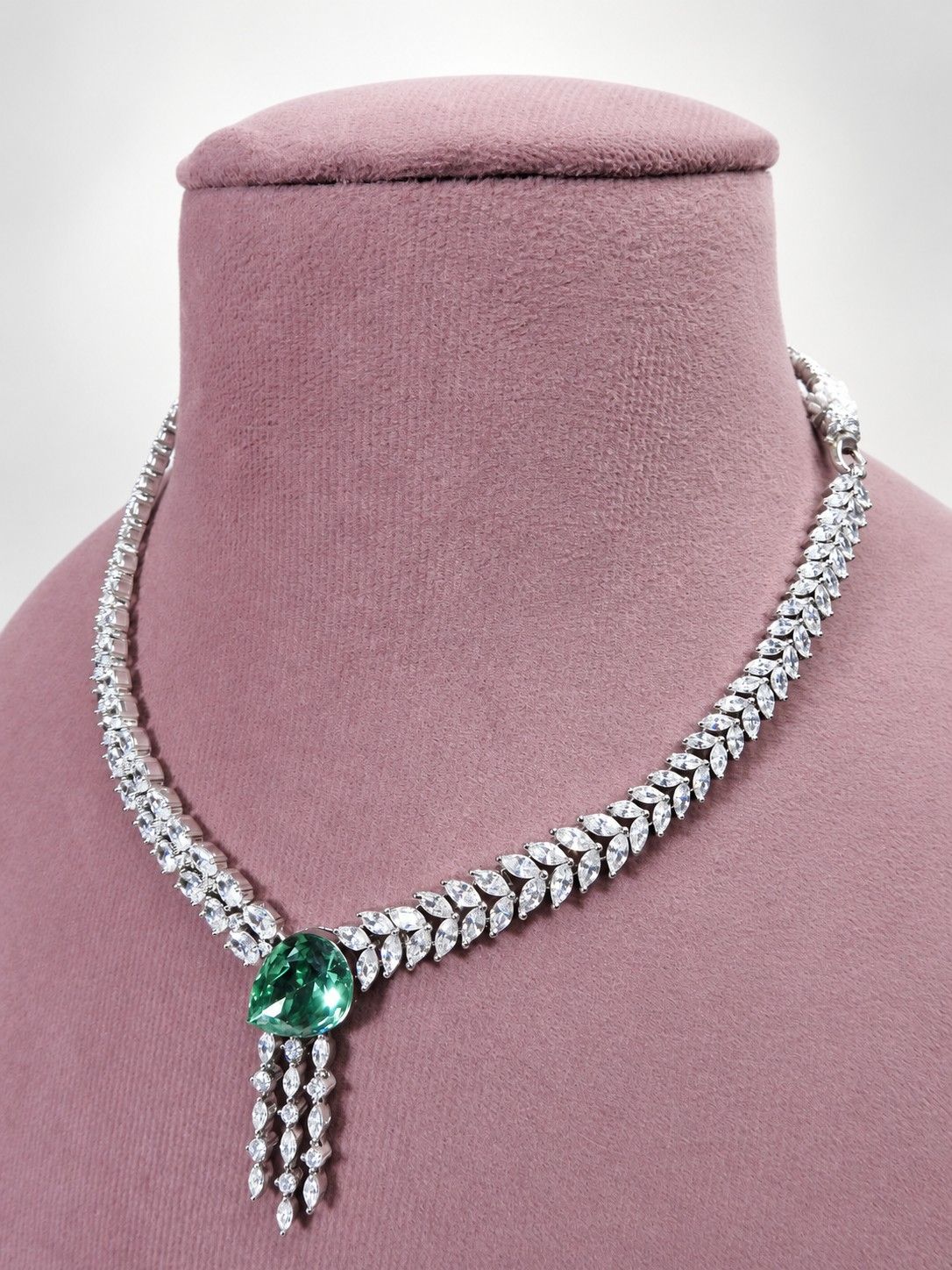 Radiant Grace CZ Necklace Set