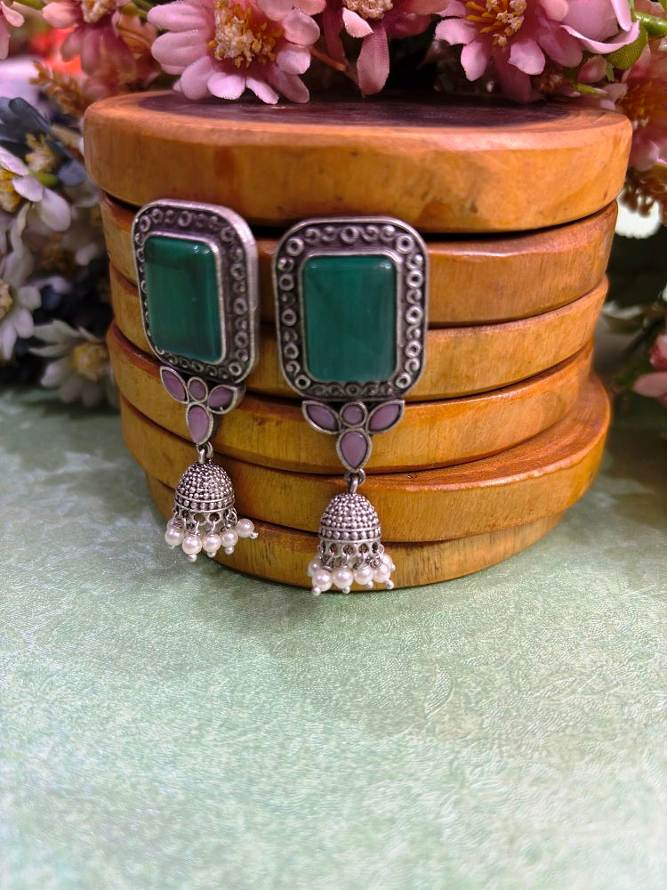 Royal Stone Drop Earrings