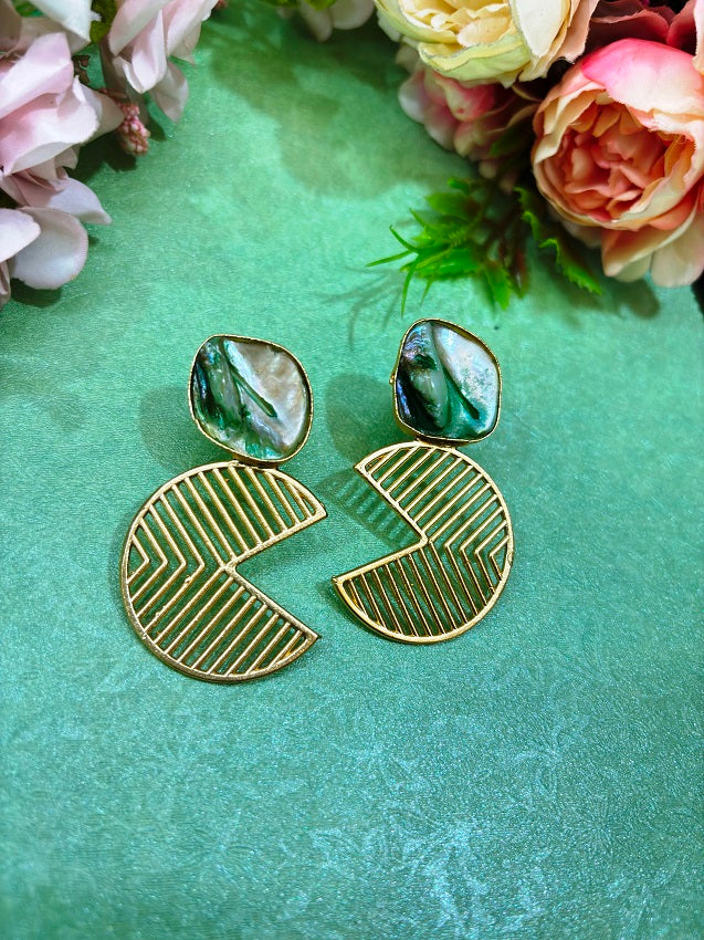 Mother of Pearl Geometric Earrings