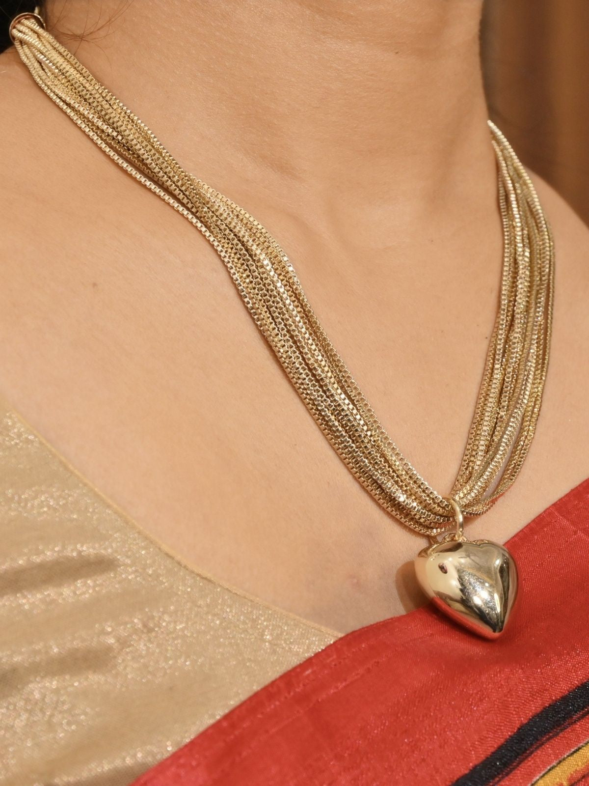 Luxe Heart Layered Necklace
