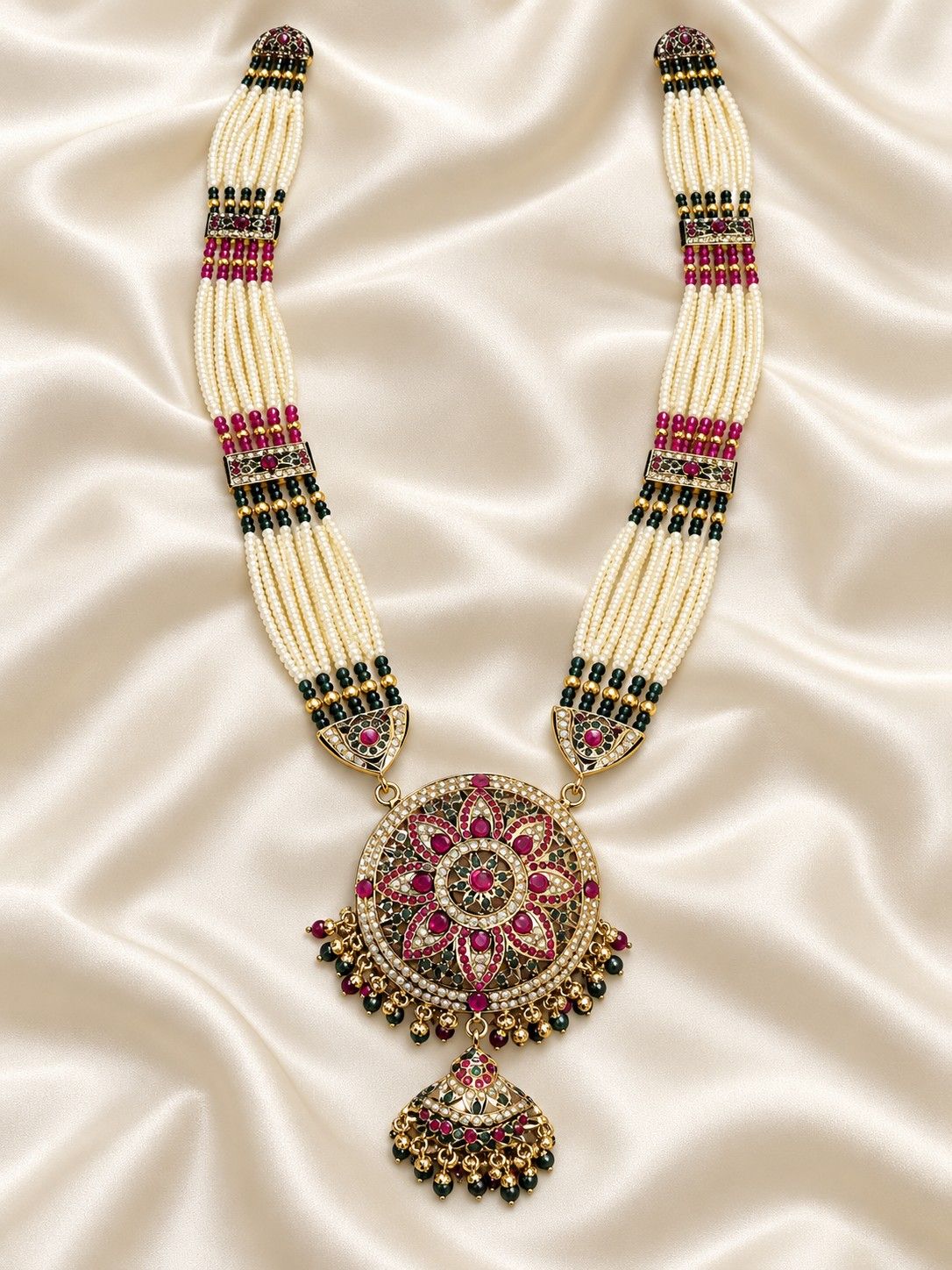 Mandala Floral Jadau Piroyi Haar Set