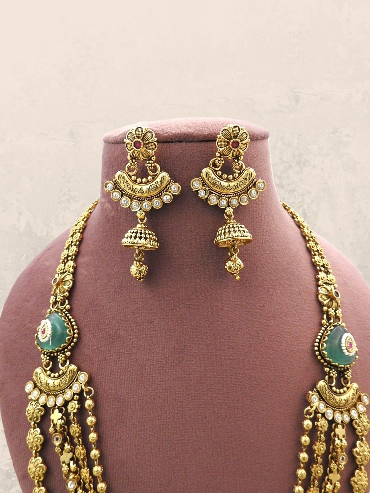Sitara Long Layered Necklace Set