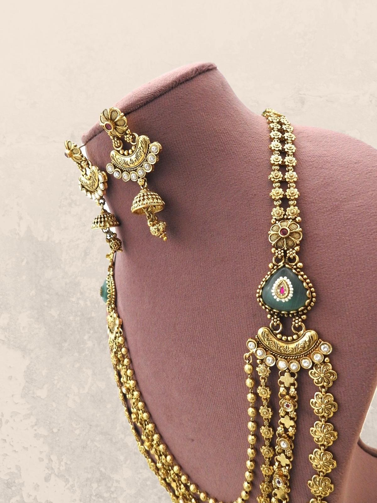 Sitara Long Layered Necklace Set