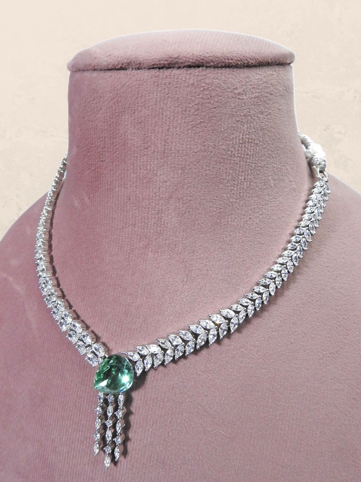 Radiant Grace CZ Necklace Set