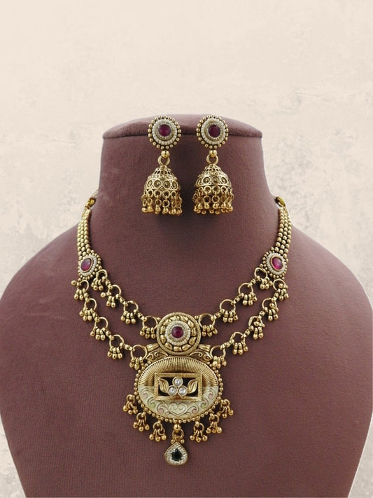 Vedhika Heritage Layered Necklace Set