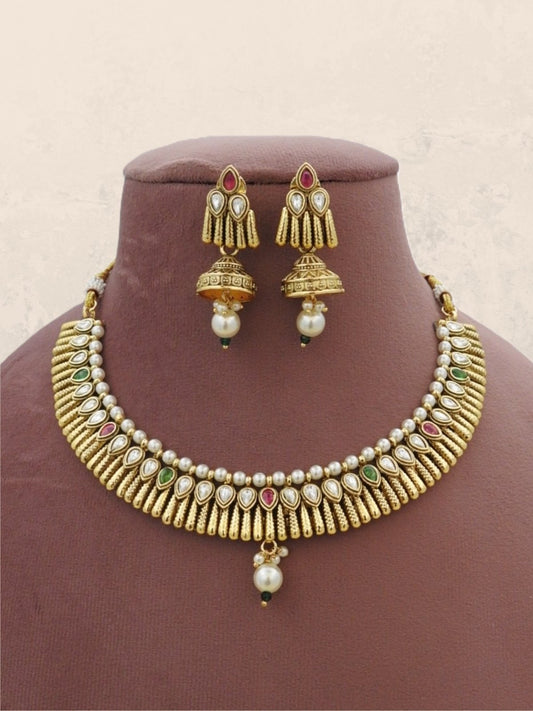 Mahira Pearl Drop Necklace Set