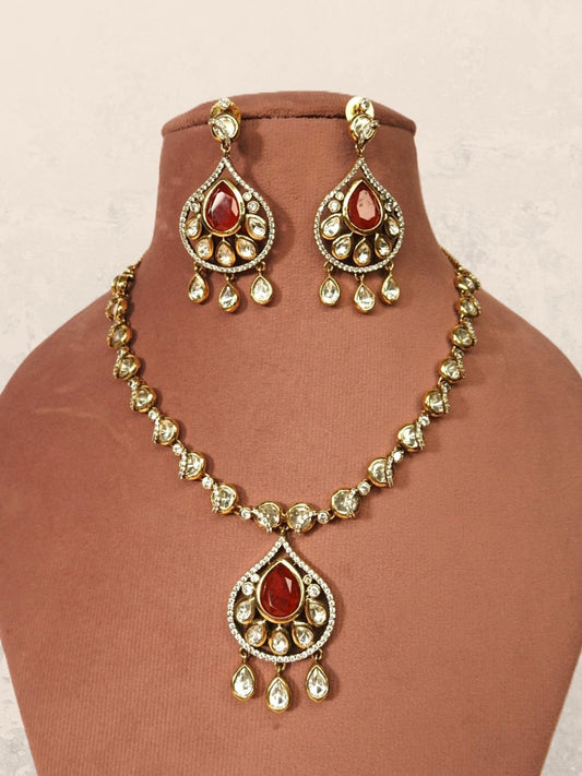 Crimson Charm Pendant Set