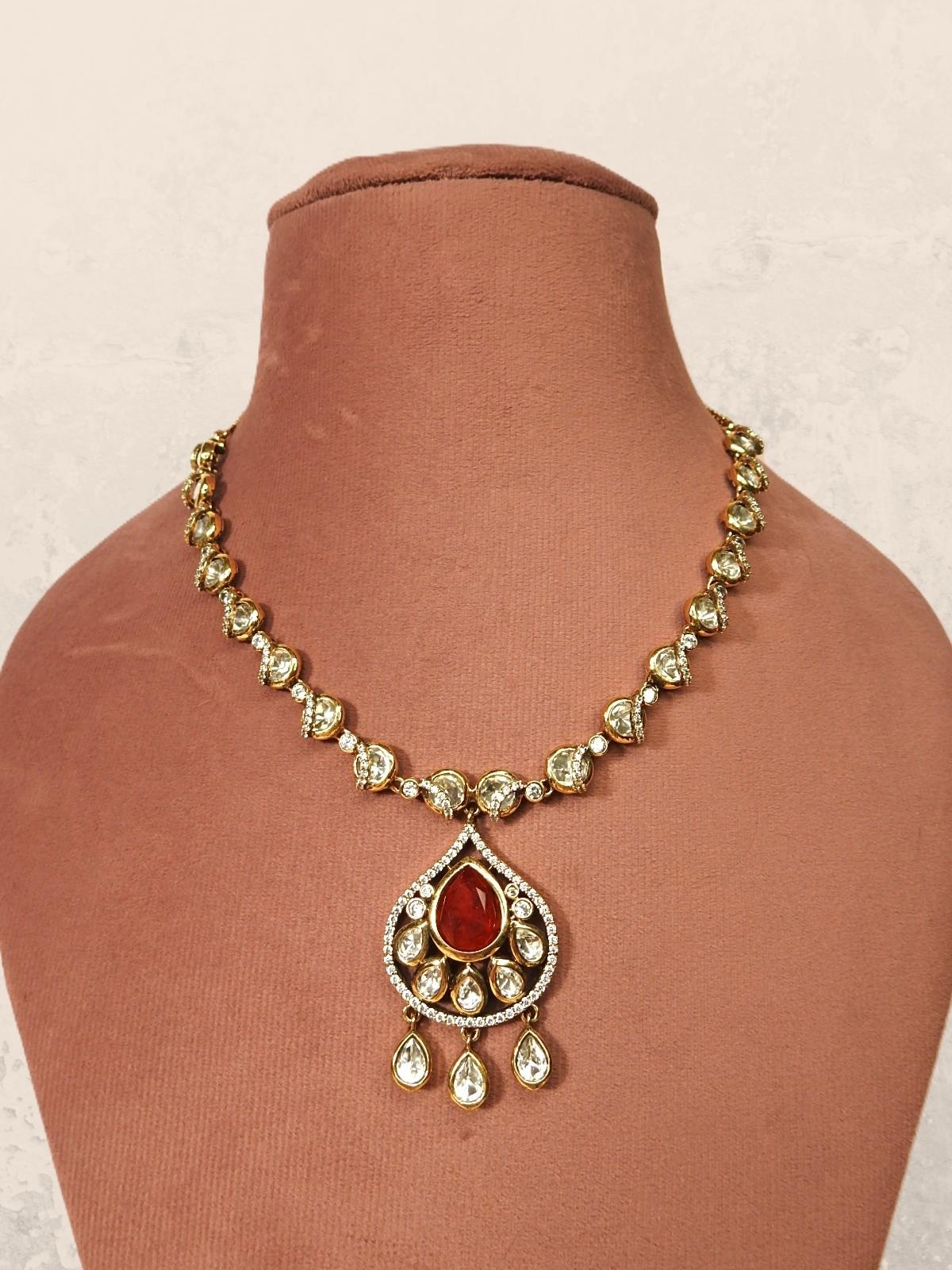 Crimson Charm Pendant Set