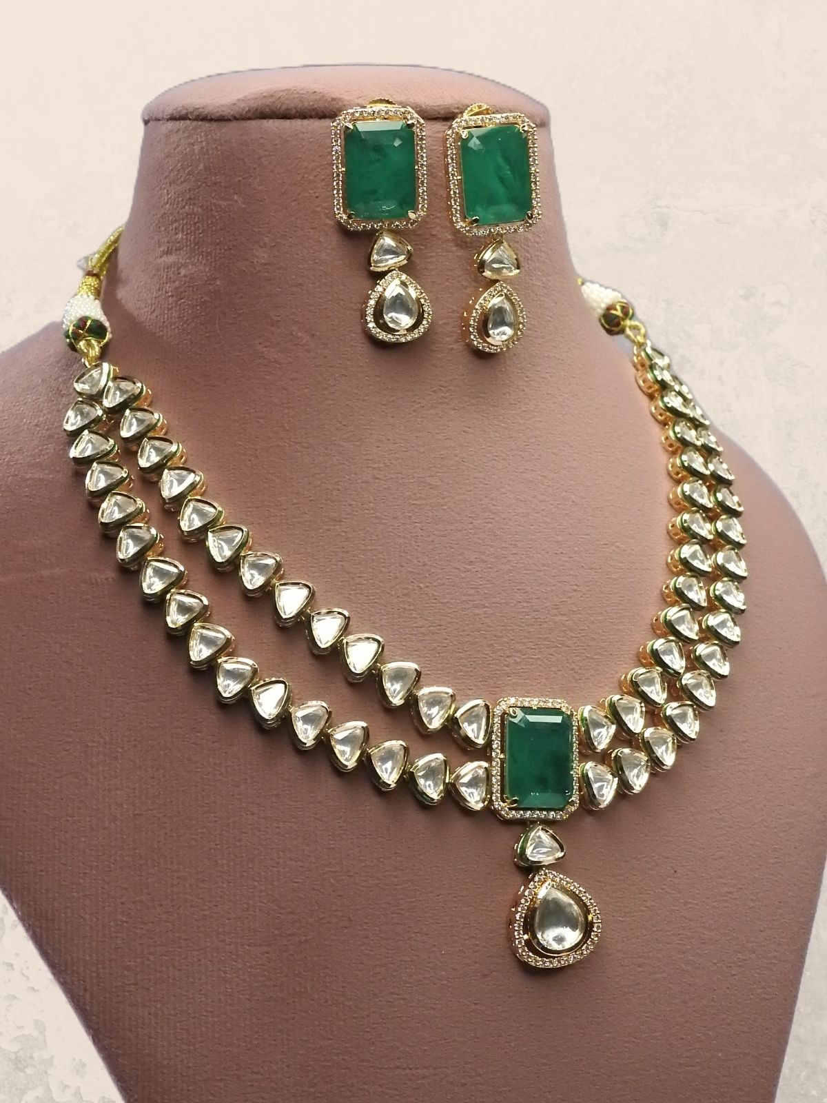 Emerald Royale Kundan Set