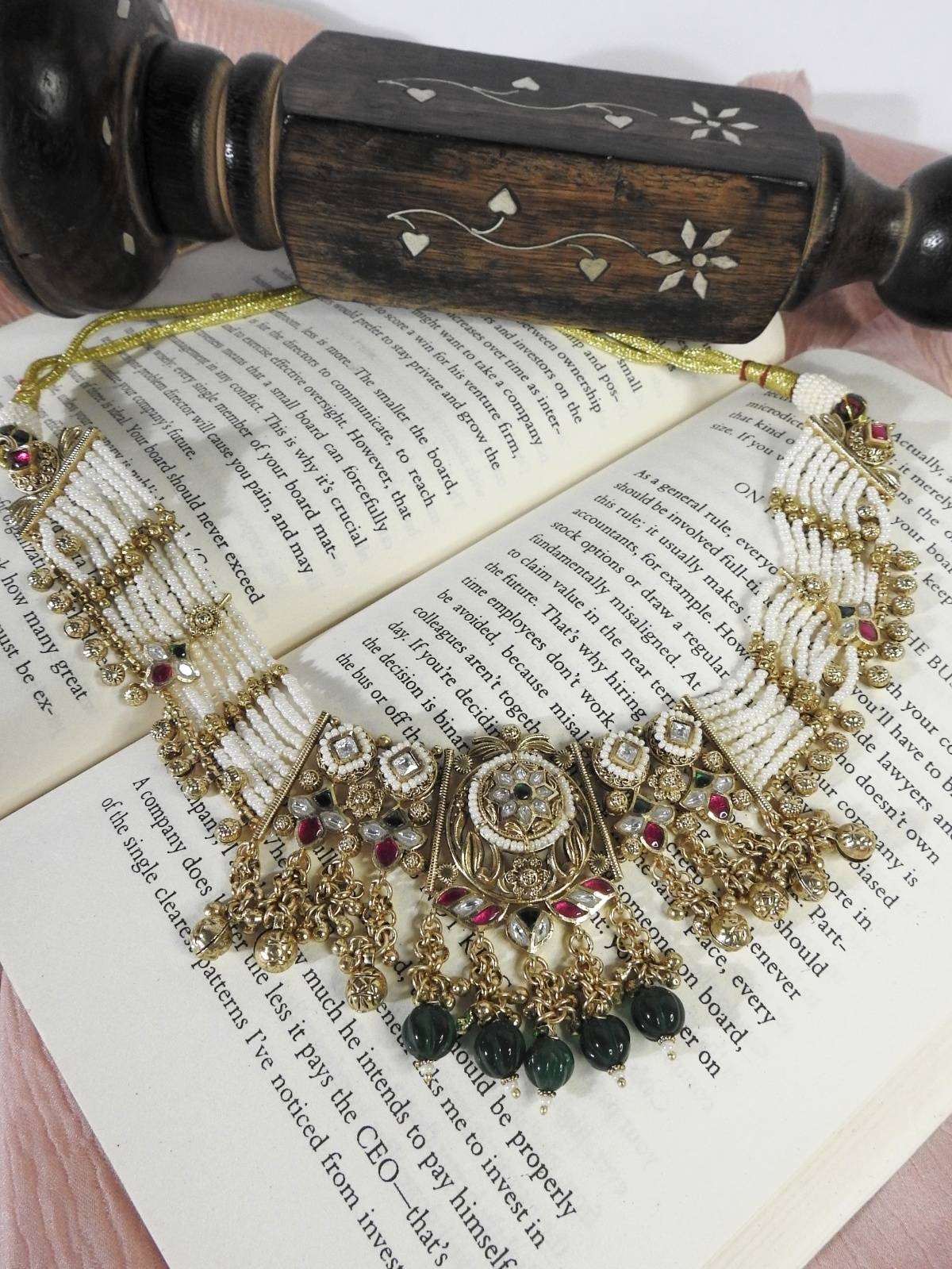 Nitya Pearl Choker Set