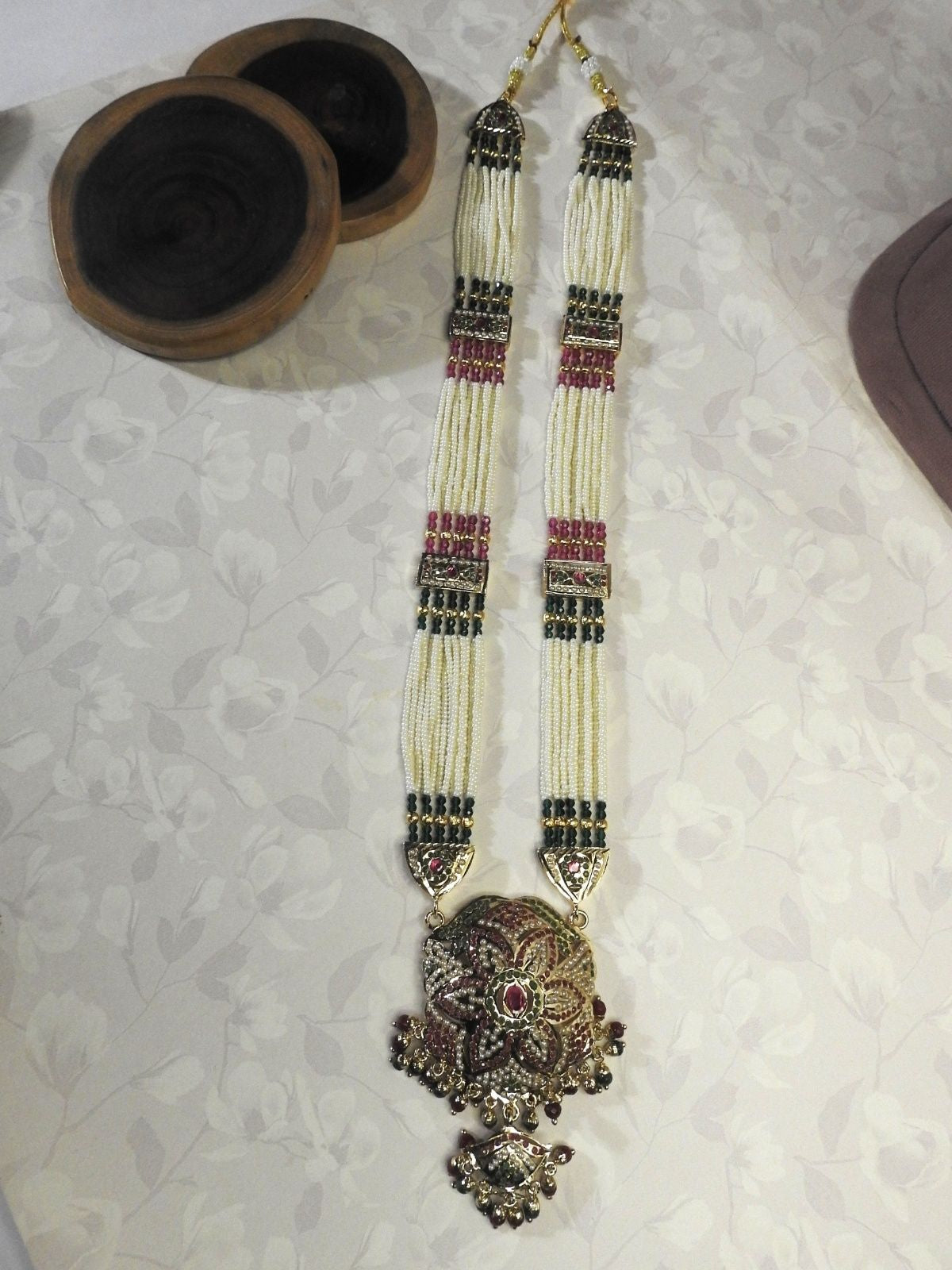 Regal Floral Jadau Piroyi Haar Set