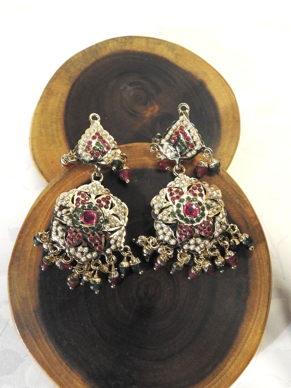 Regal Floral Jadau Piroyi Haar Set