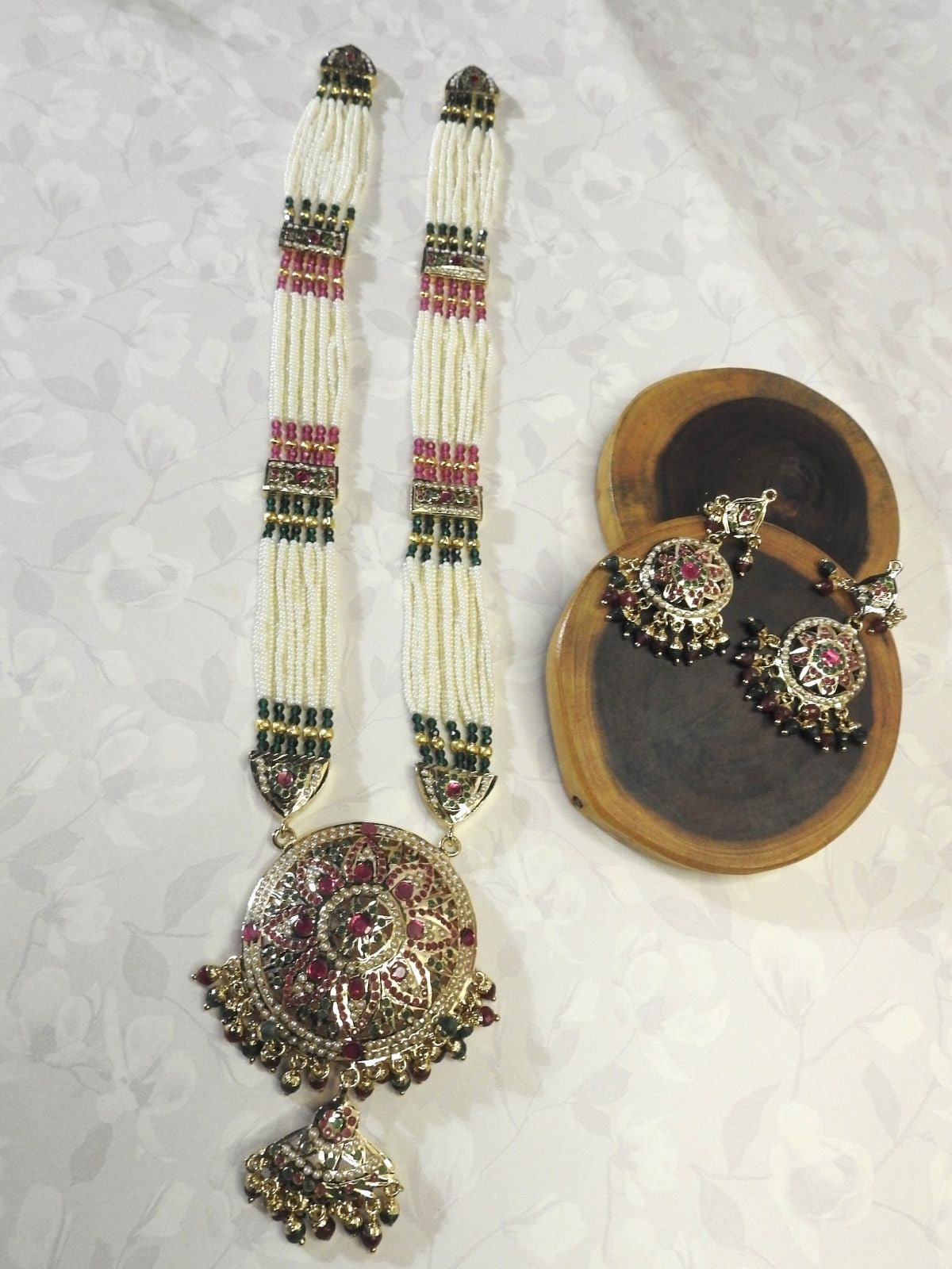 Mandala Floral Jadau Piroyi Haar Set