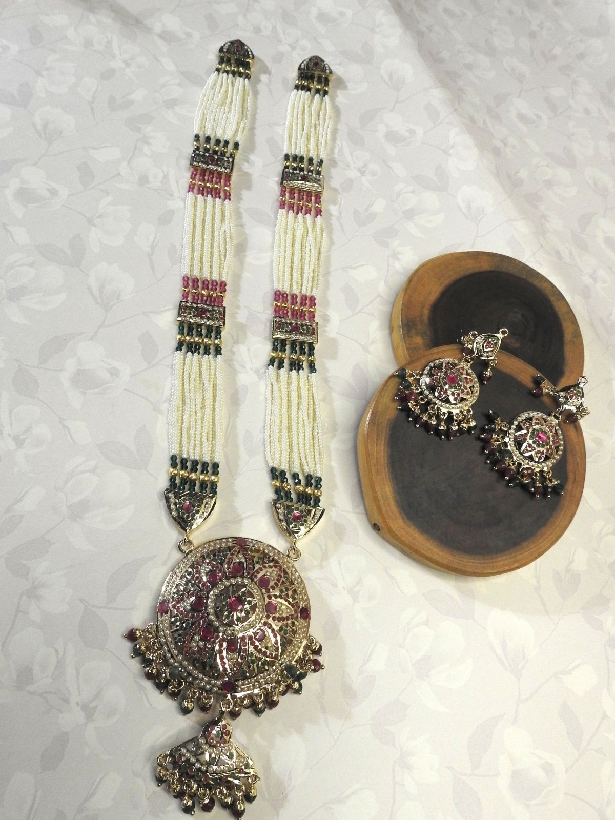 Mandala Floral Jadau Piroyi Haar Set