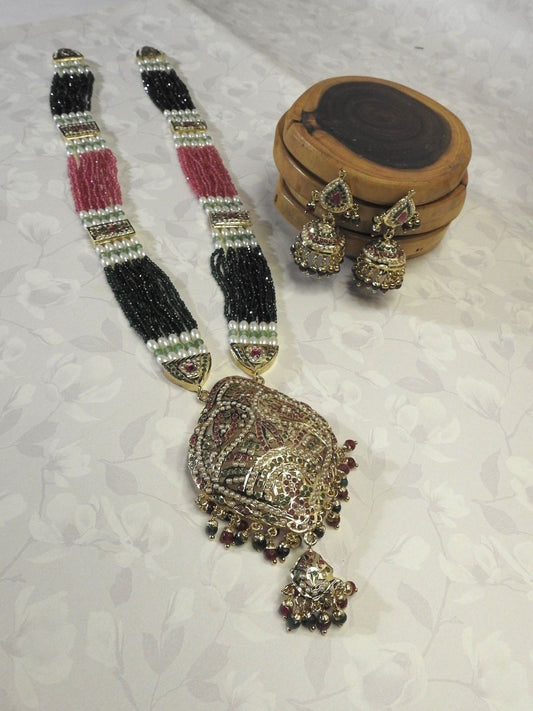 Rajwada Jadau Piroyi Haar Set