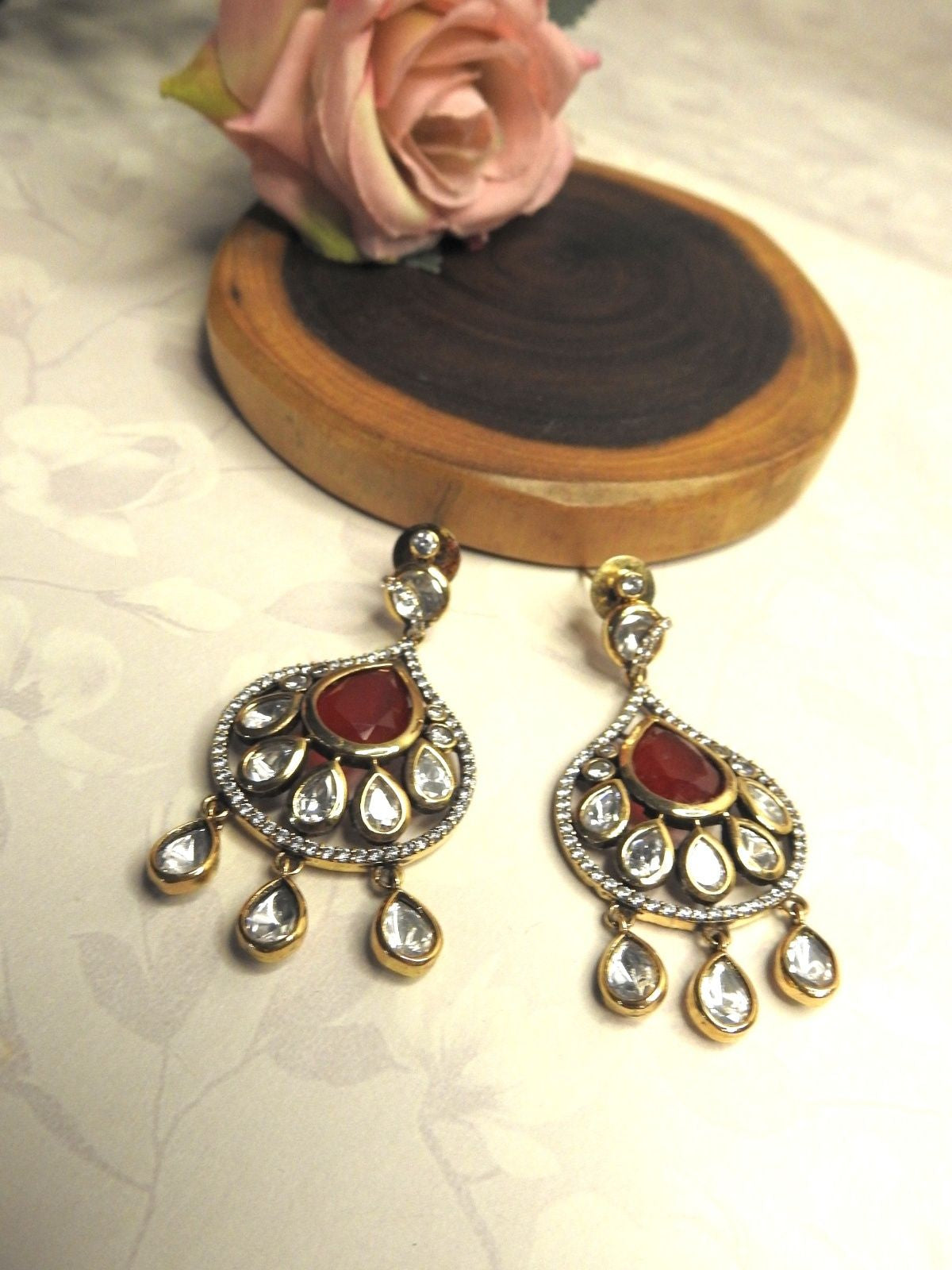 Crimson Charm Pendant Set