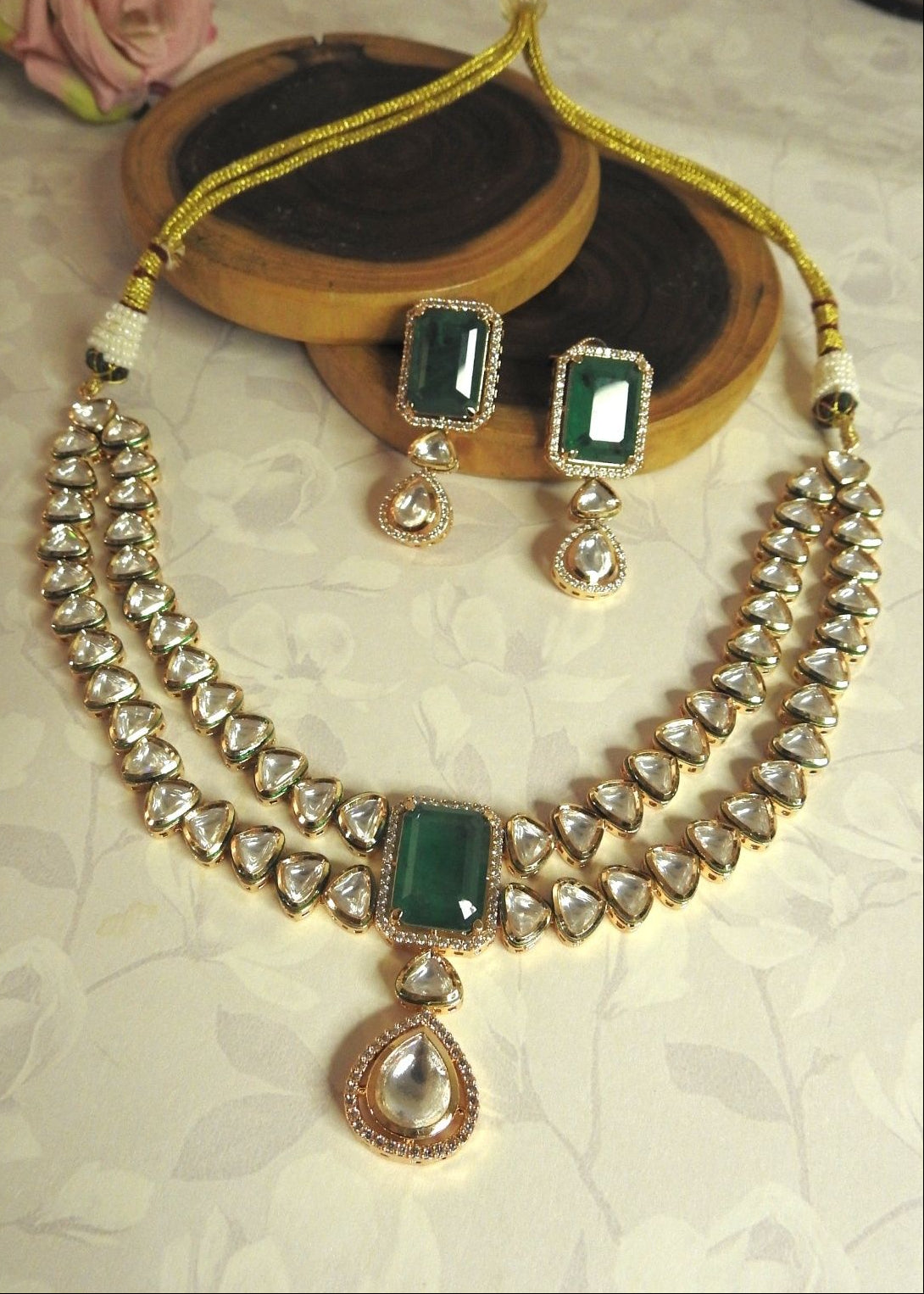 Emerald Royale Kundan Set