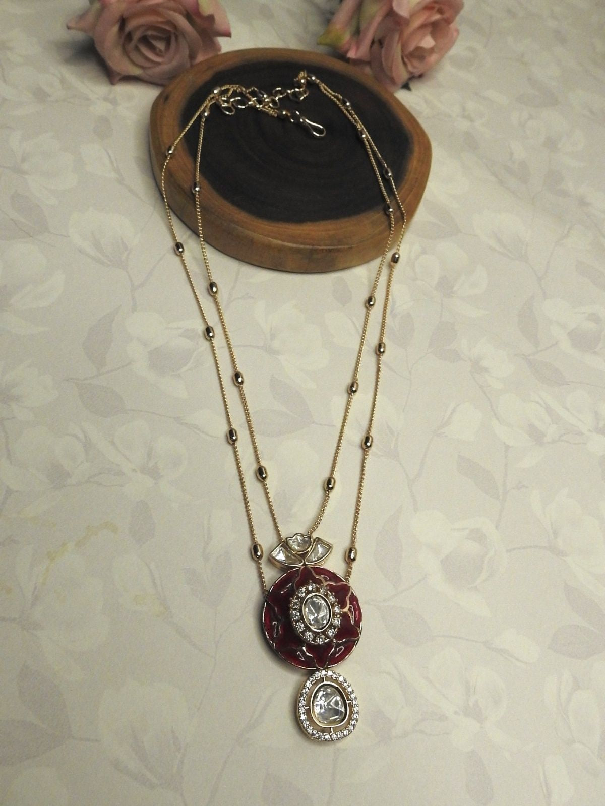 Polki Bloom Necklace Set