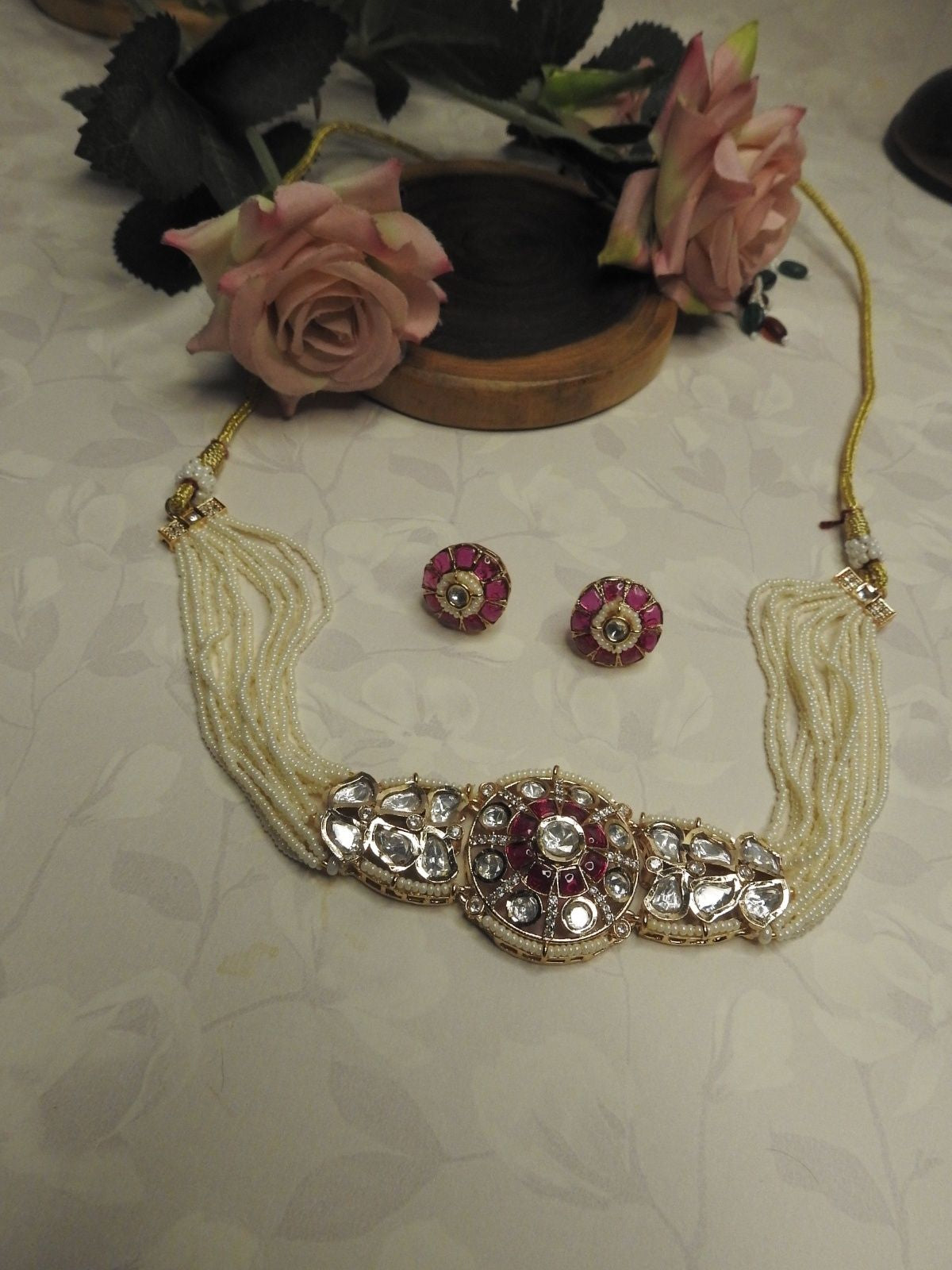 Royal Bloom Polki Choker Set