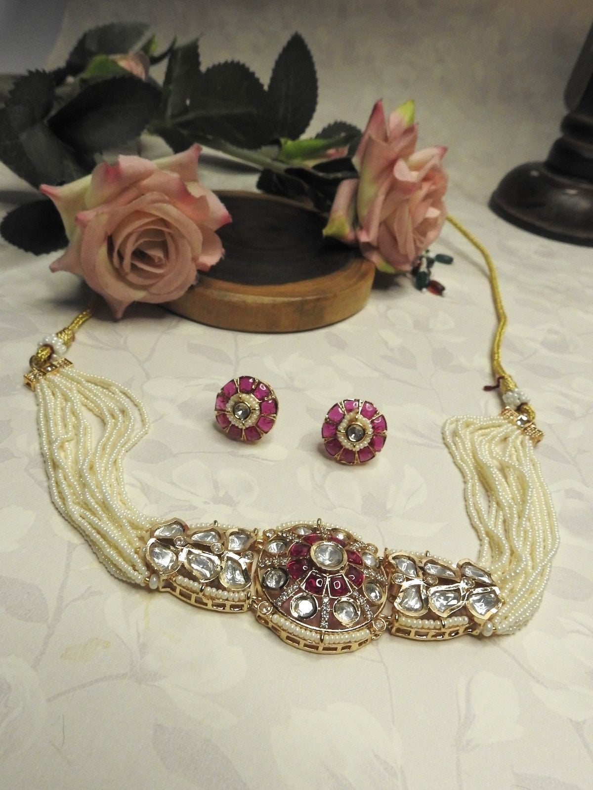 Royal Bloom Polki Choker Set