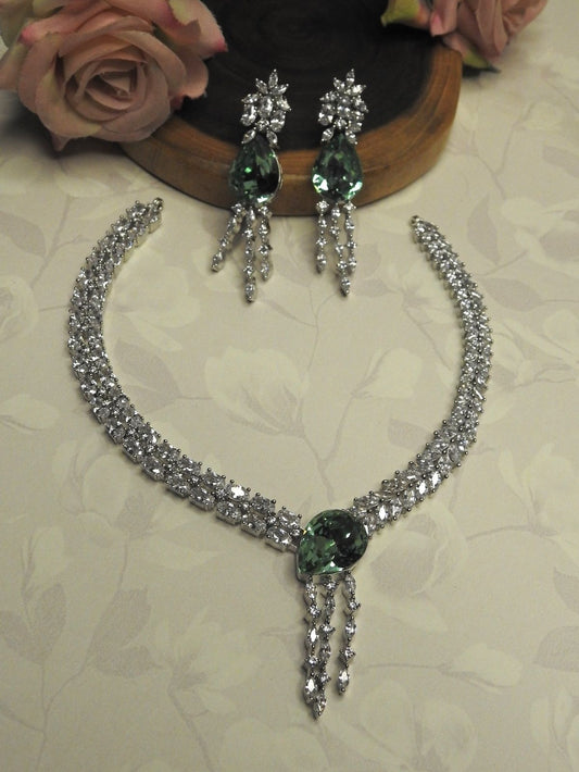 Radiant Grace CZ Necklace Set