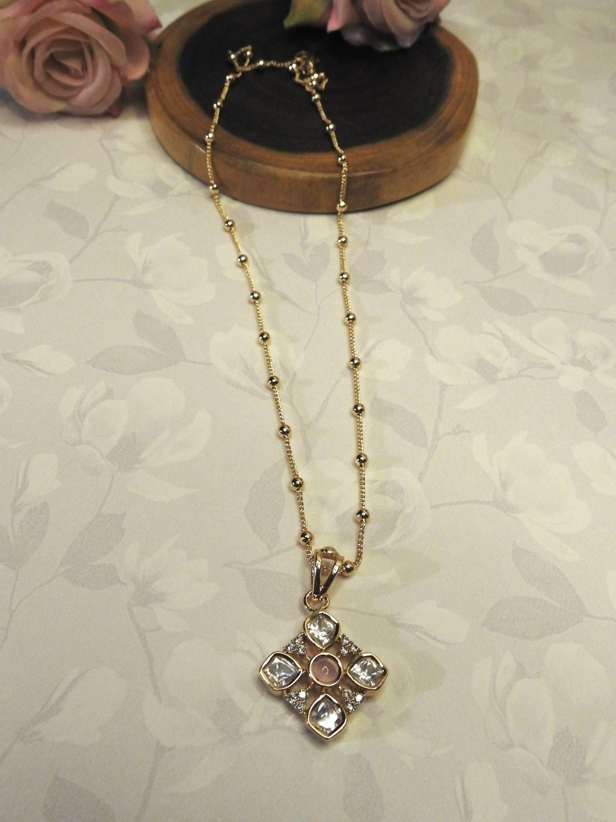 Blush Glow Pendant Set