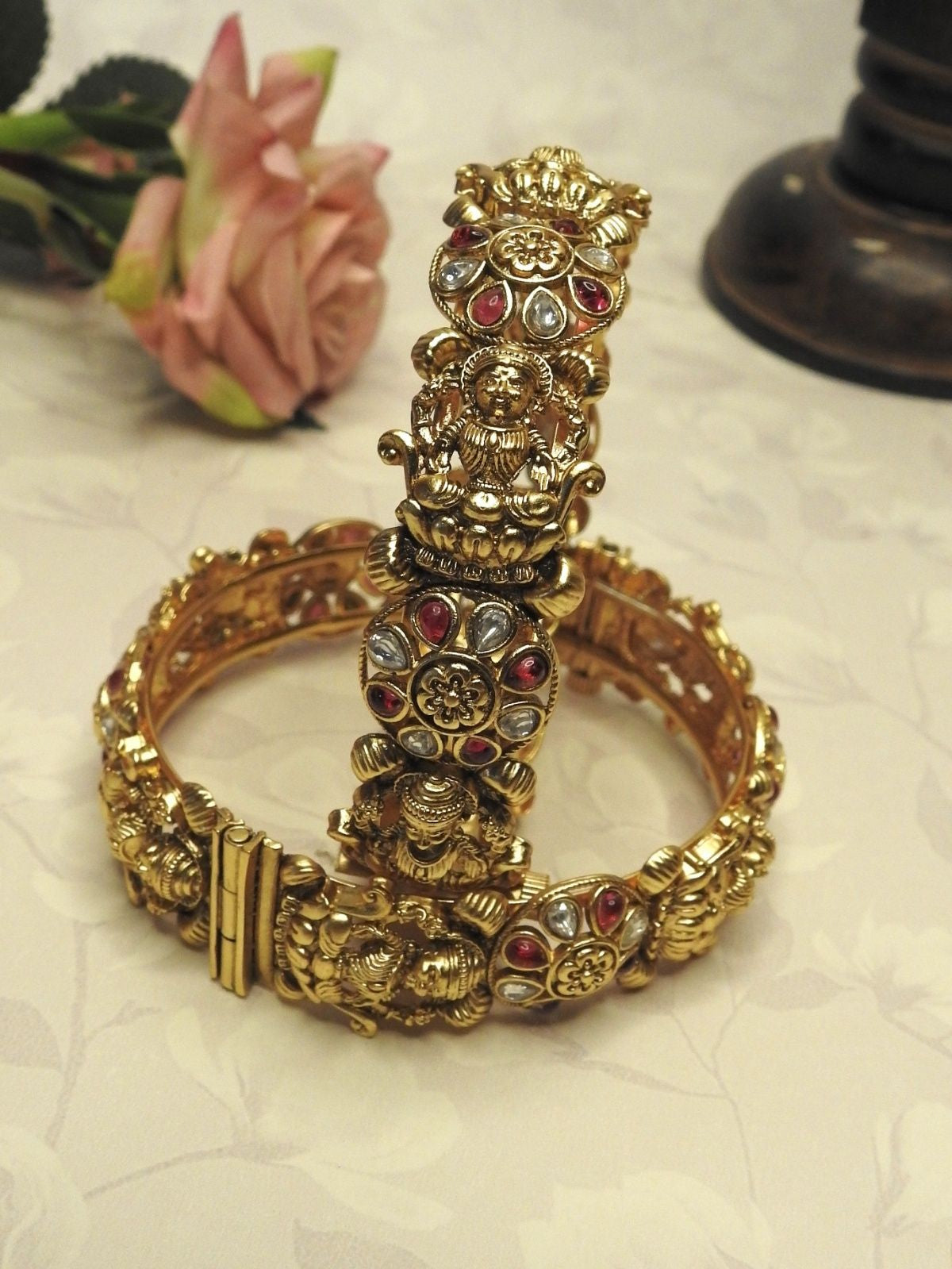 Padmika Temple Bangle Set