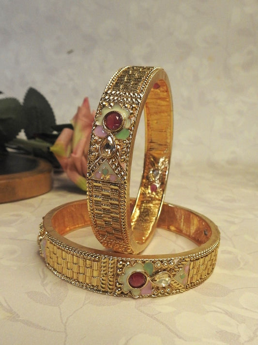 Golden Serenity Gold Bangle Set