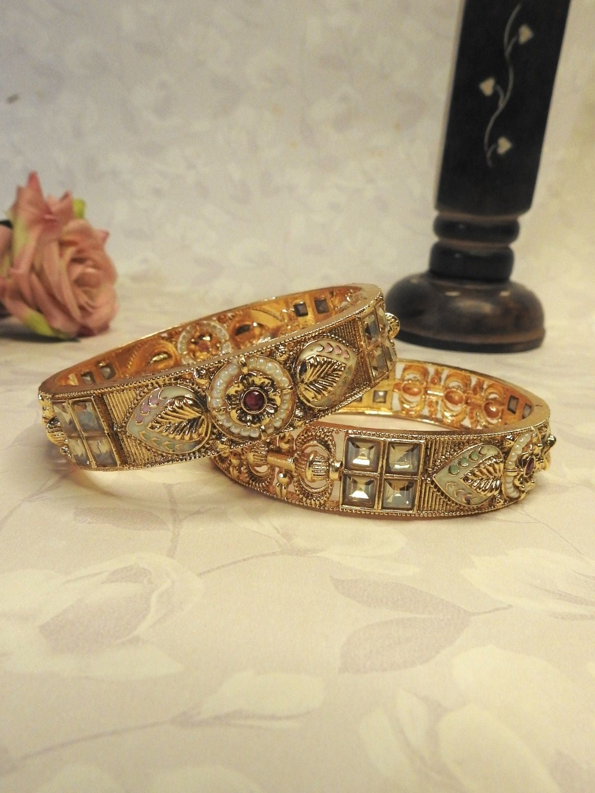 Golden Veda Bangle Set