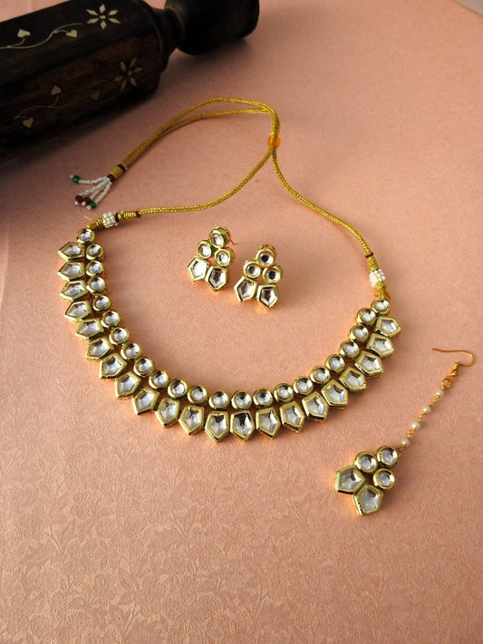 Golden Radiance Kundan Necklace Set