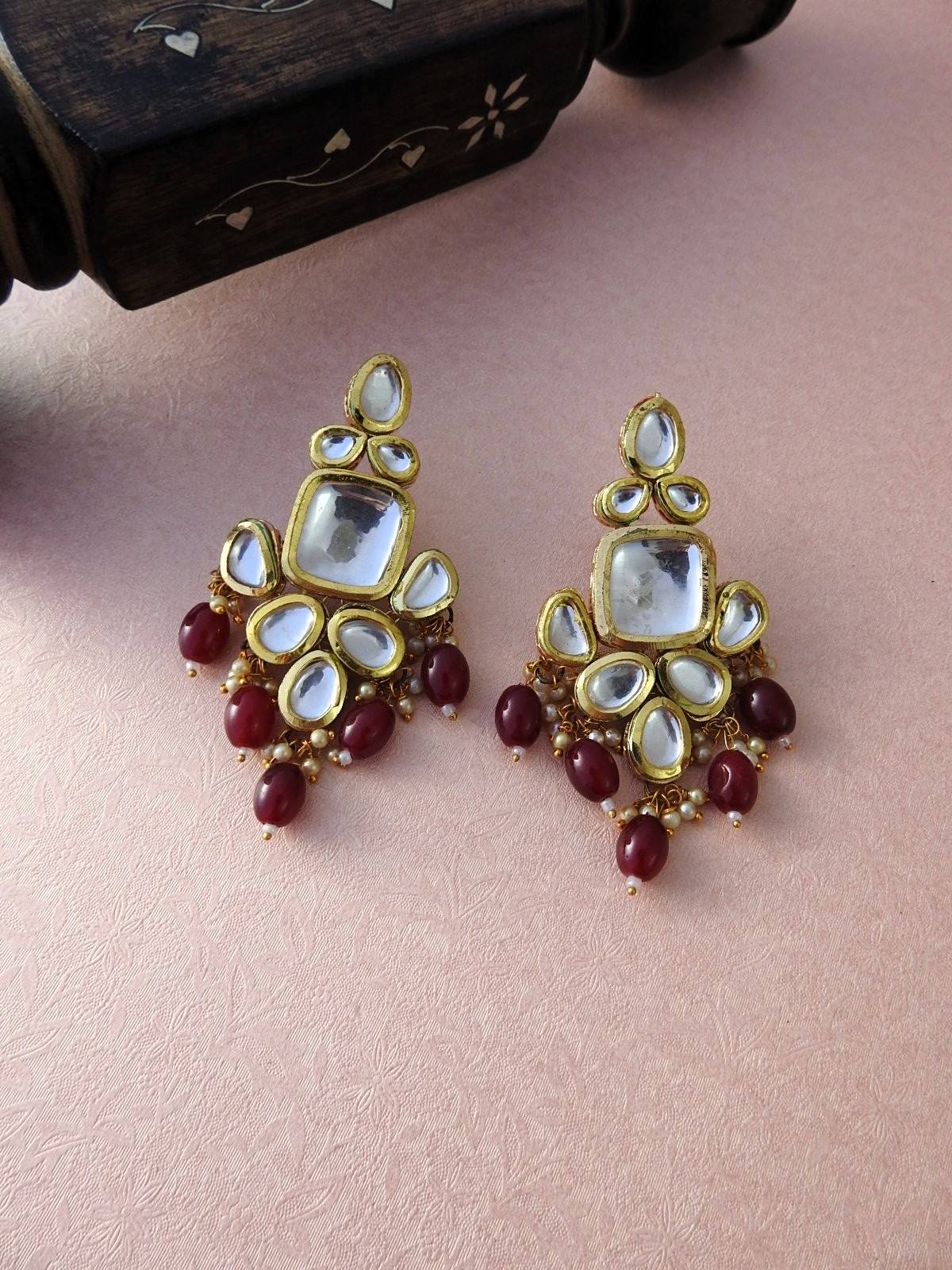 Royal Ruby Kundan Necklace Set