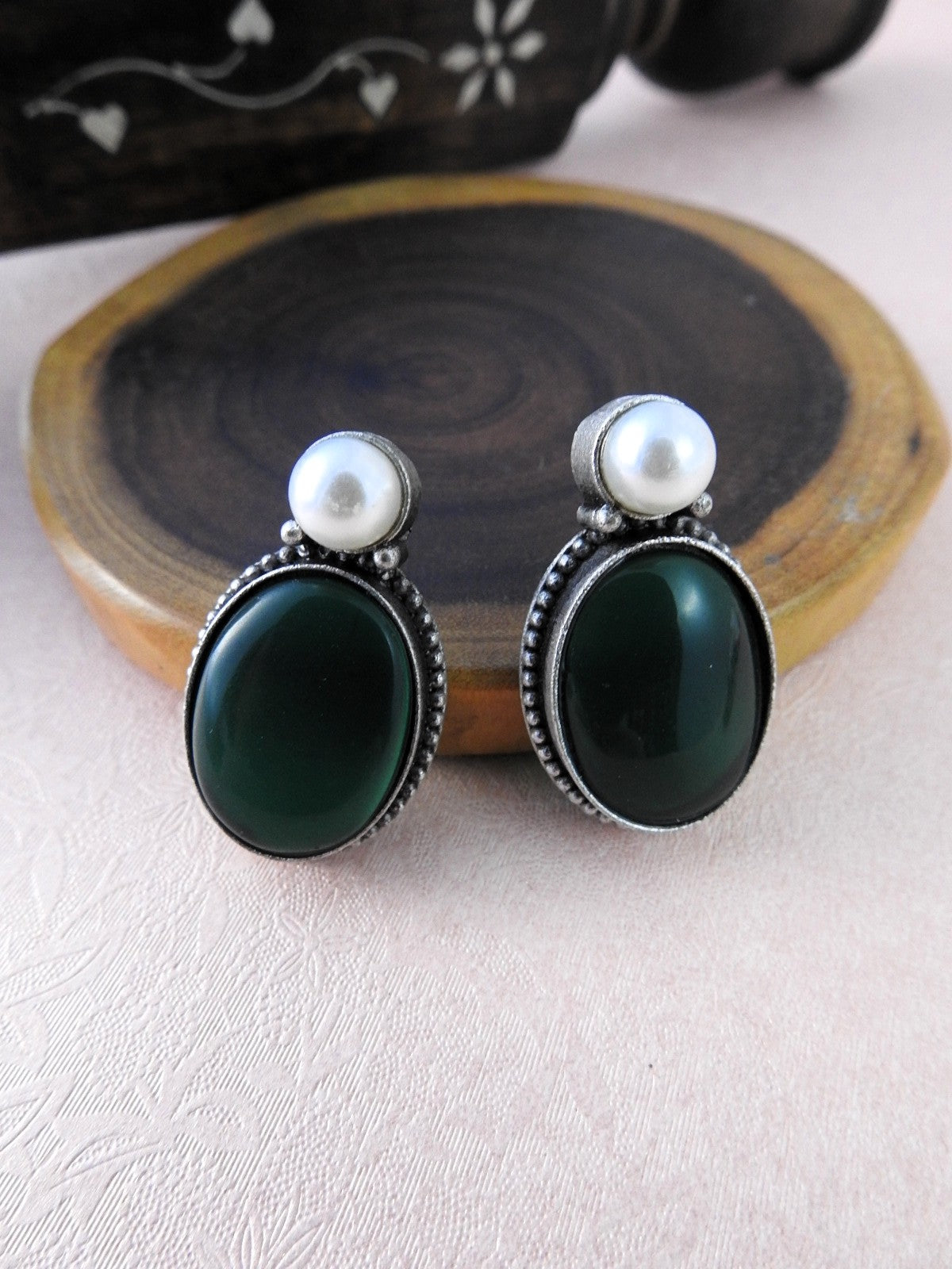 Pearl Radiance Stud Earrings