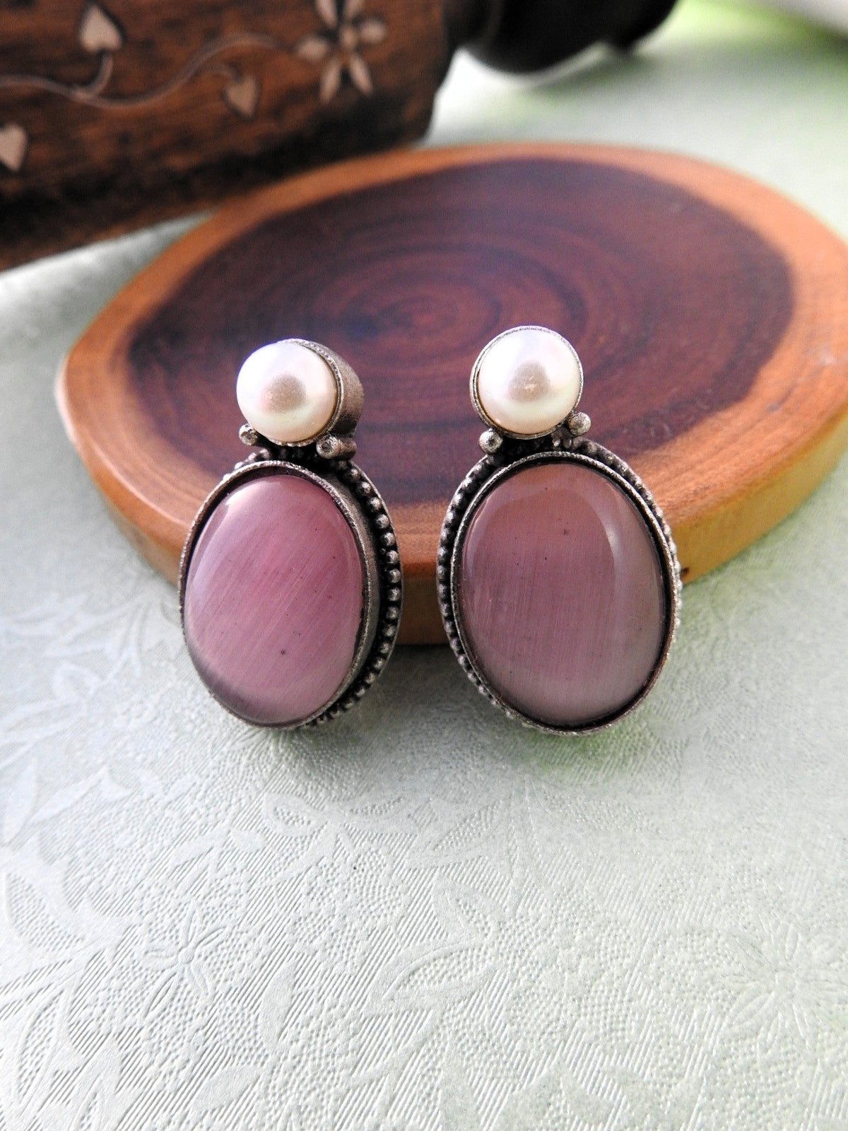 Pearl Radiance Stud Earrings