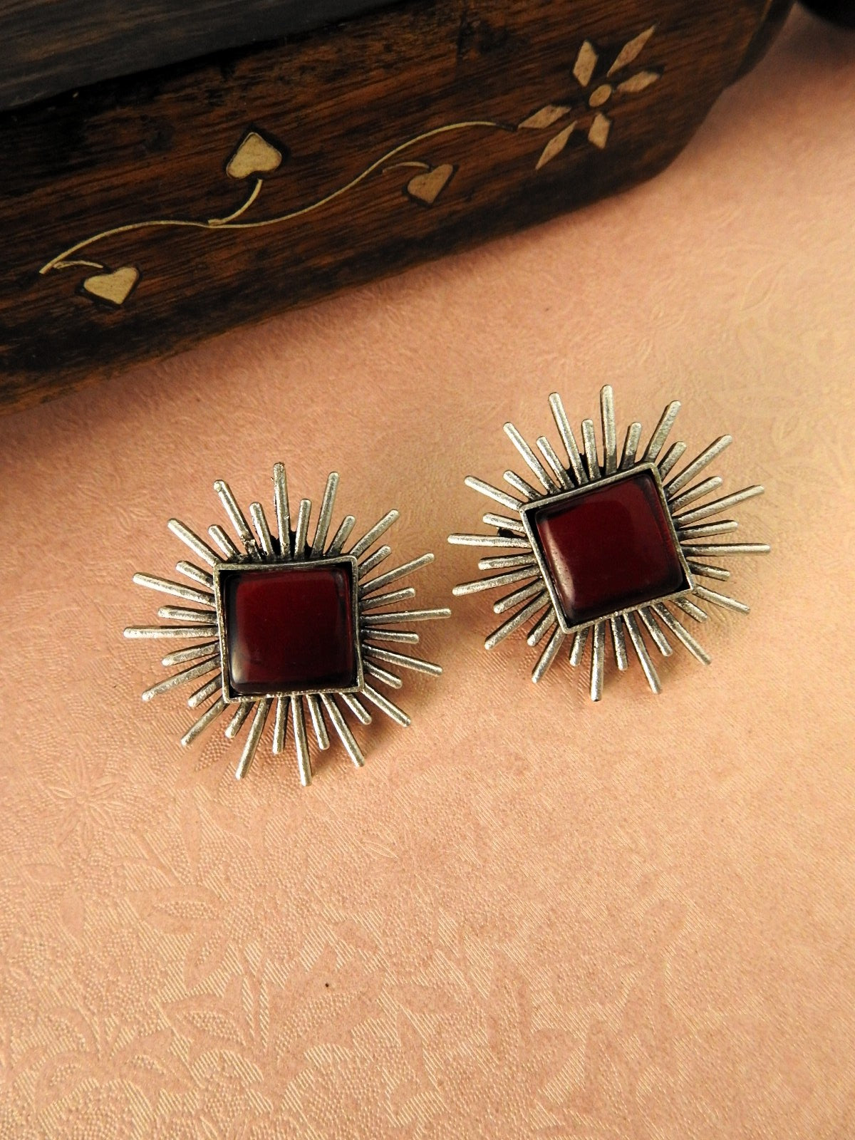 Sitara Silver Studs