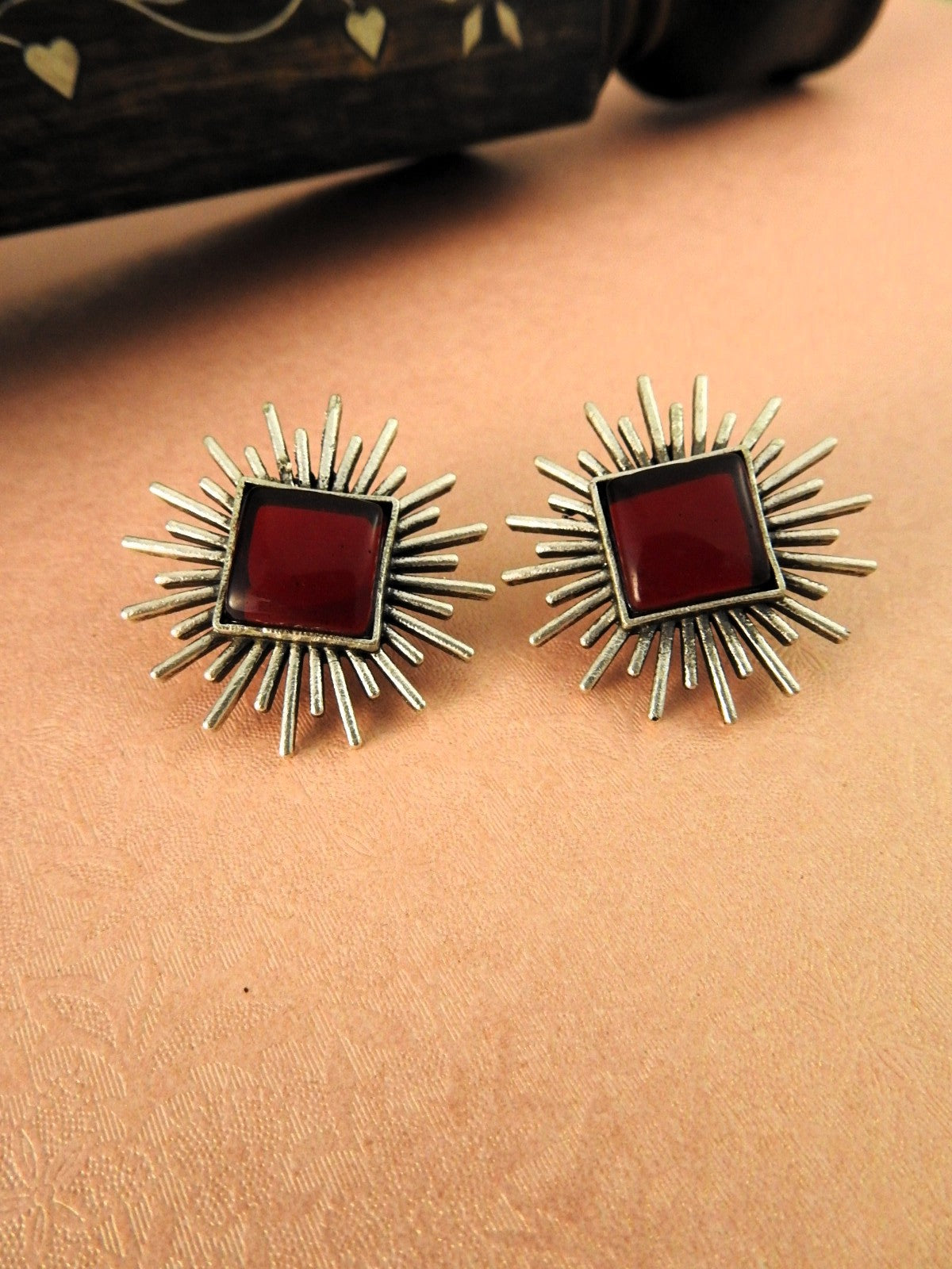 Sitara Silver Studs