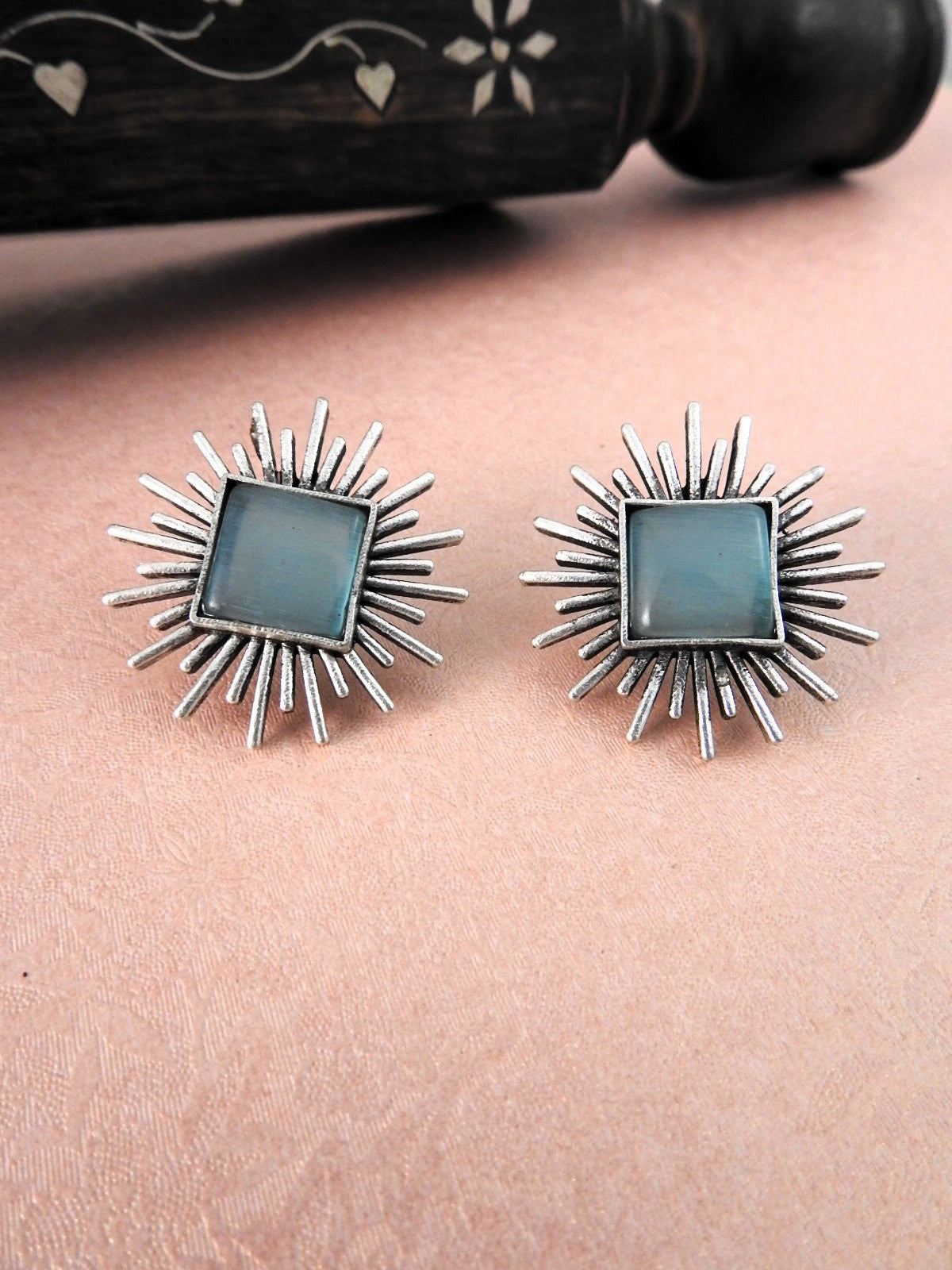 Sitara Silver Studs