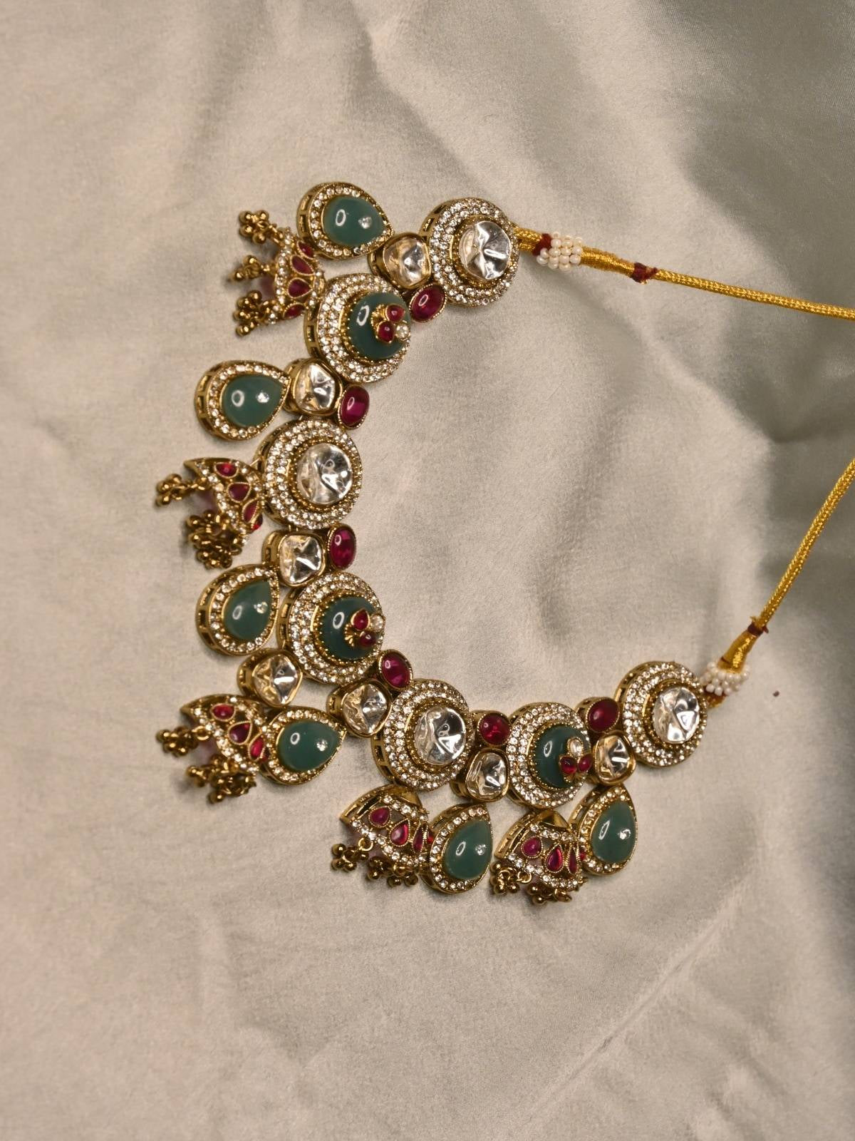 Royal Circle Drop Necklace Set