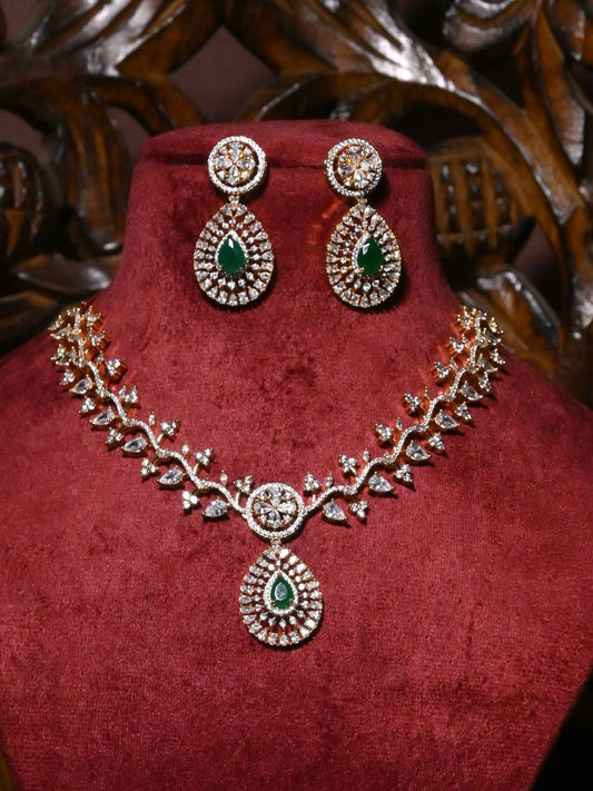 Emerald Royale AD Drop Necklace Set