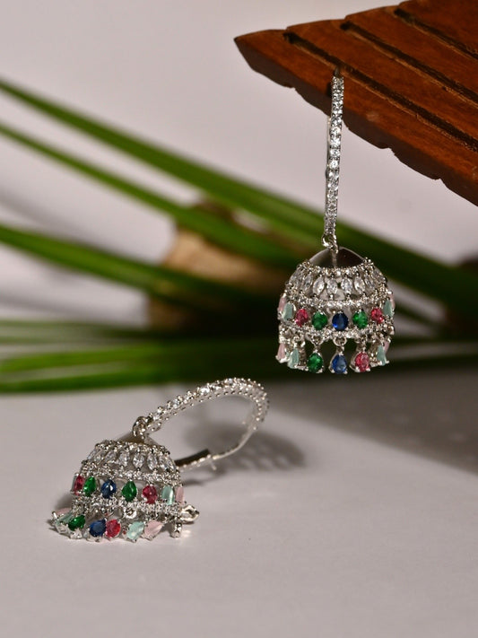 Vedika Hoop Drop Earrings