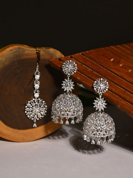Avira Earrings & Maang Tika Set