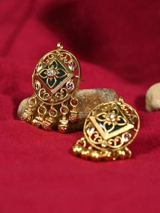 Kiyana Gold-Finish Stud Earrings