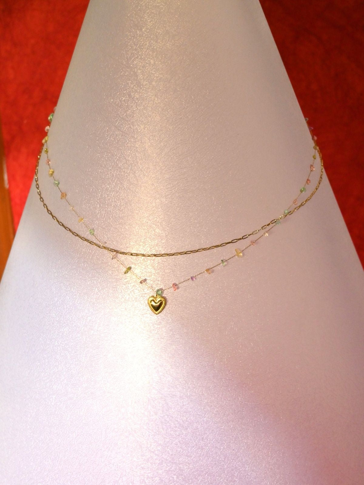 Pastel Heart Chain Belt