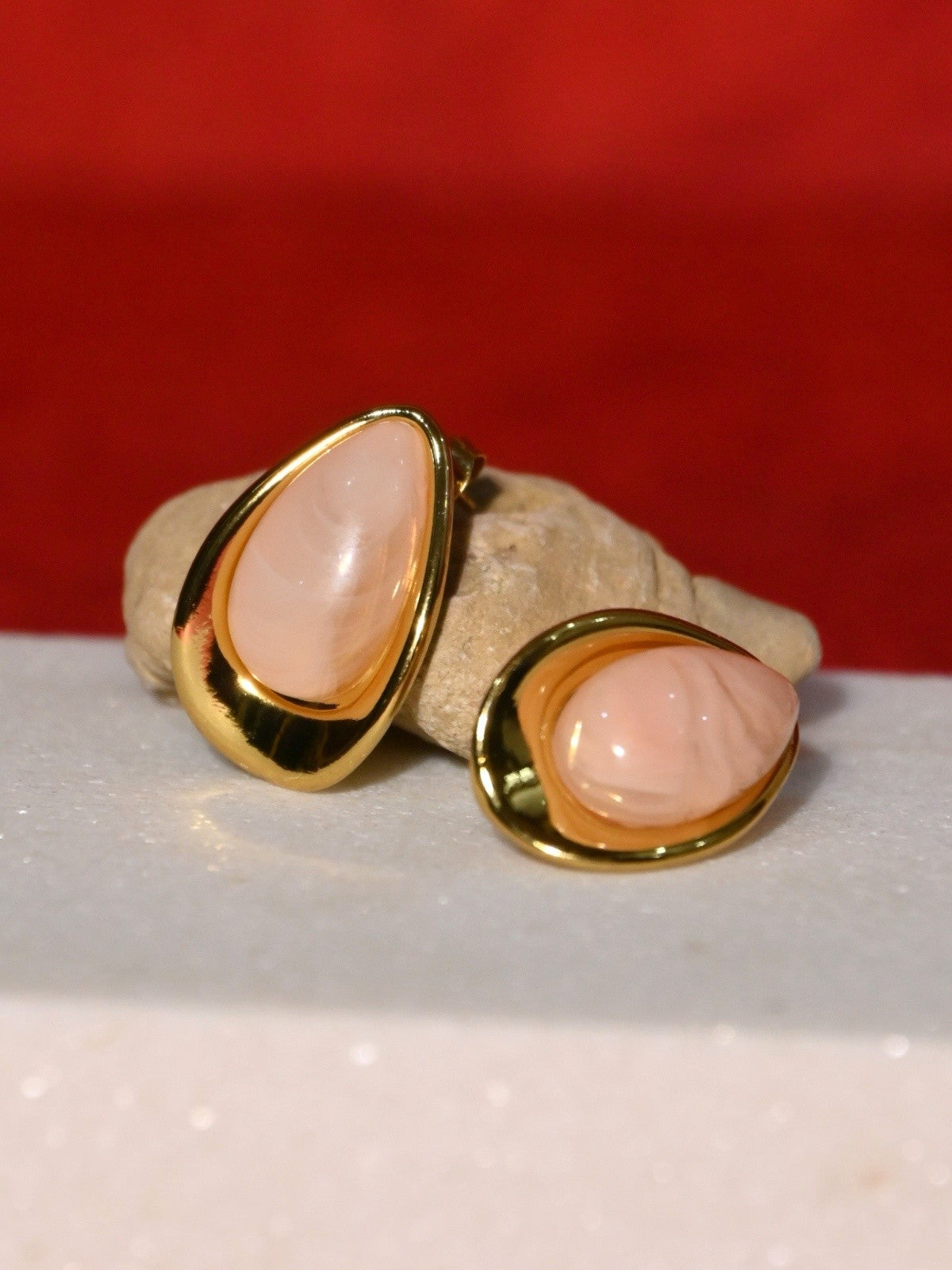 Elara Oval Statement Earrings