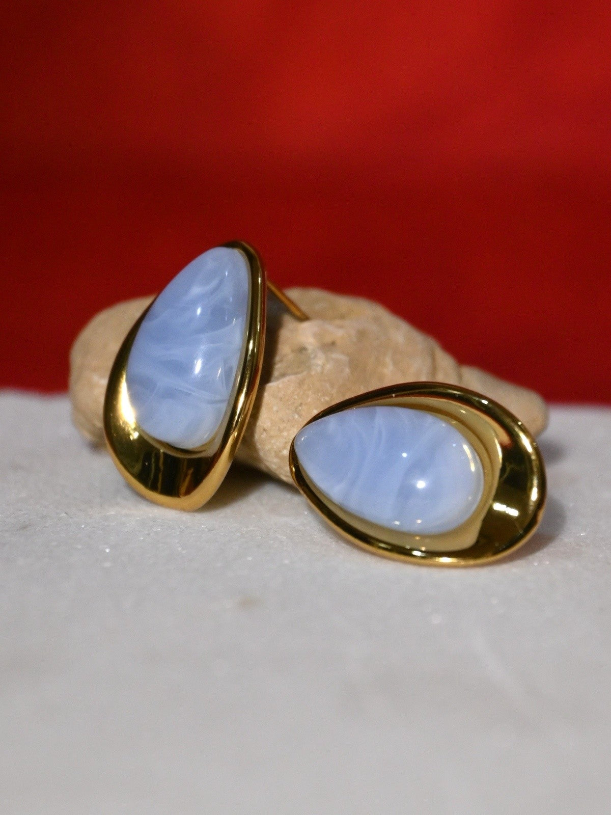 Elara Oval Statement Earrings