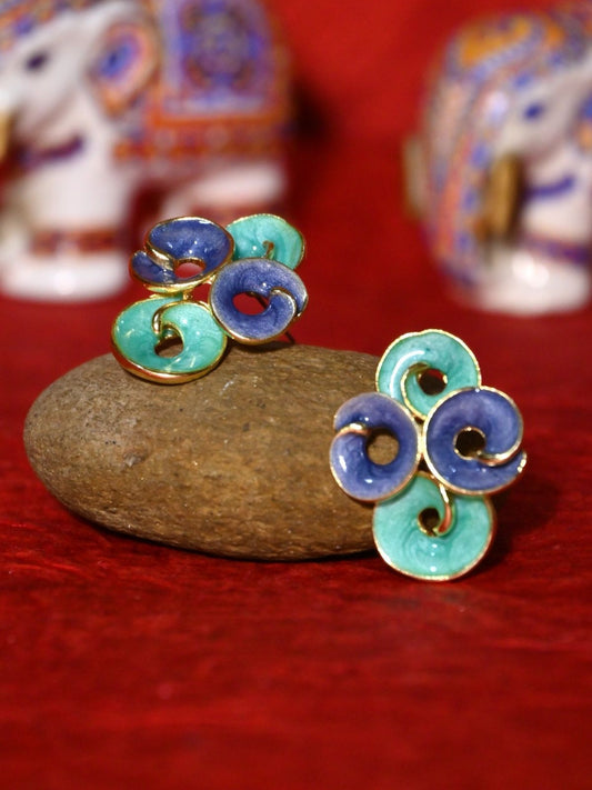 Liora Swirl Stud Earrings