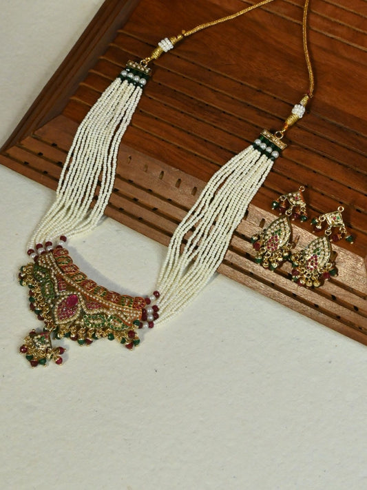 Nayira Jadau Pearl Piroyi Set